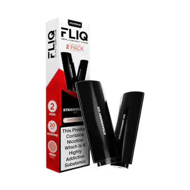 Avomi Fliq Replacement Pods Pack of 2 Strawberry Ice