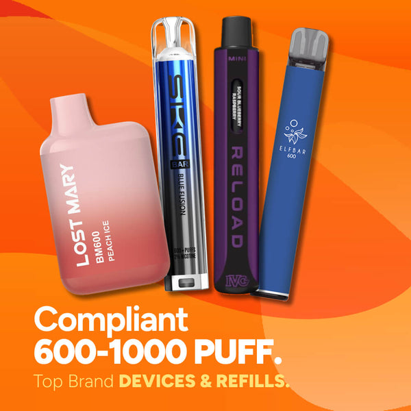 600 Puff Rechargeable Vapes