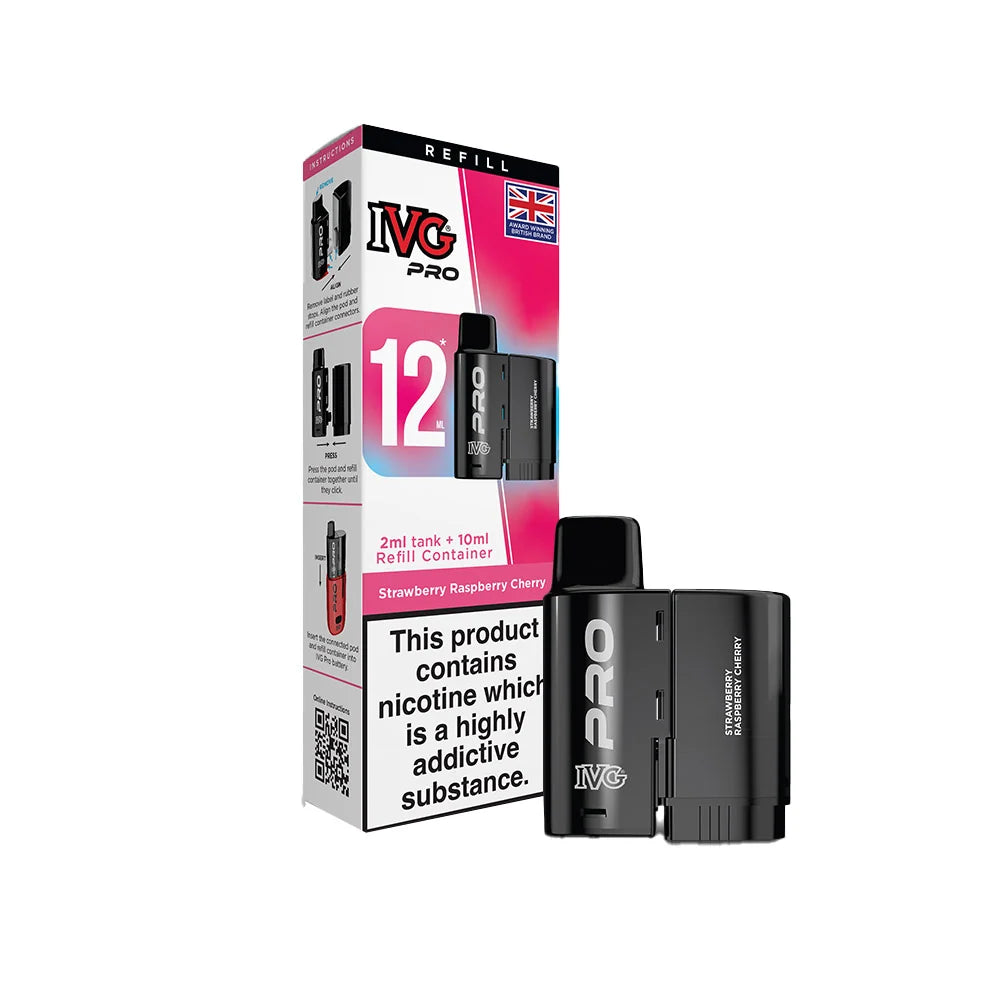 IVG PRO 12 Pods Strawberry Raspberry Cherry - New SKU