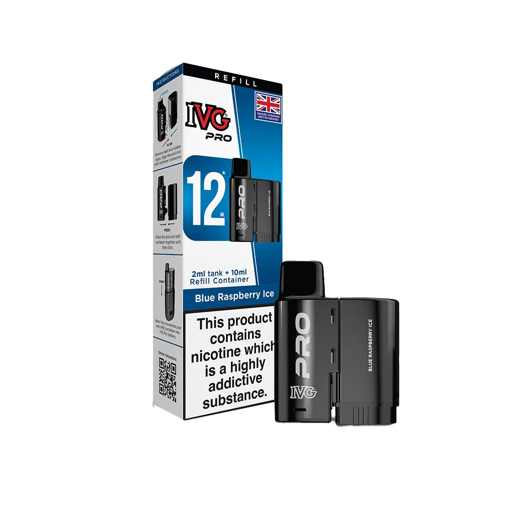 IVG PRO 12 Pods Blue Raspberry Ice 20mg