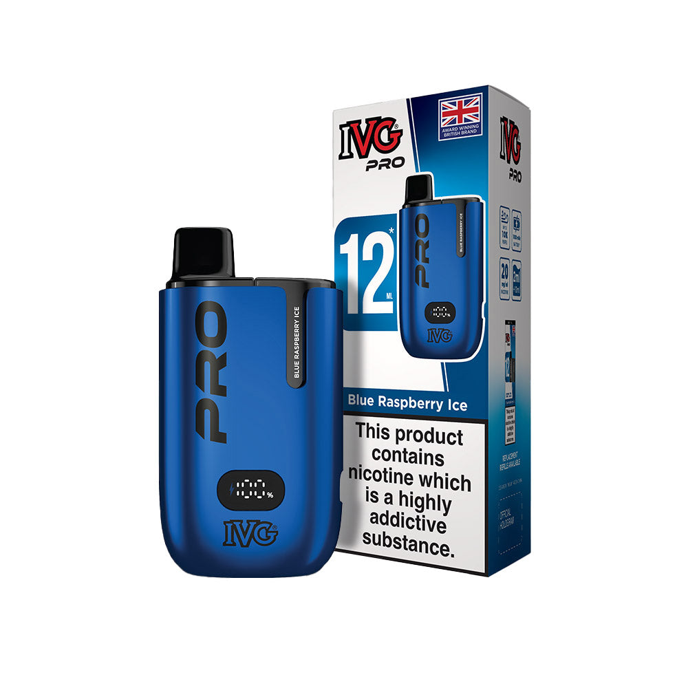 IVG PRO 12 Starter Kit Blue Raspberry Ice 20mg