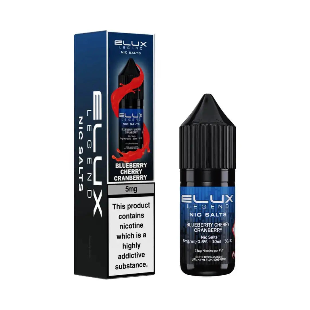 Elux Legend Nic Salts Blueberry Cherry Cranberry 5mg