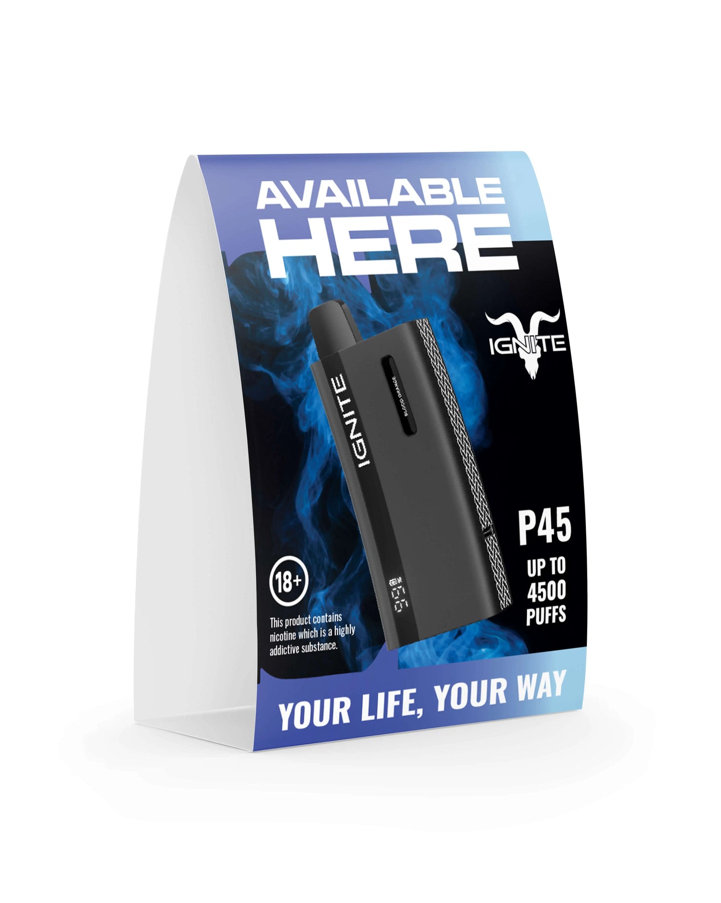 Ignite POS - A6 portrait tent card