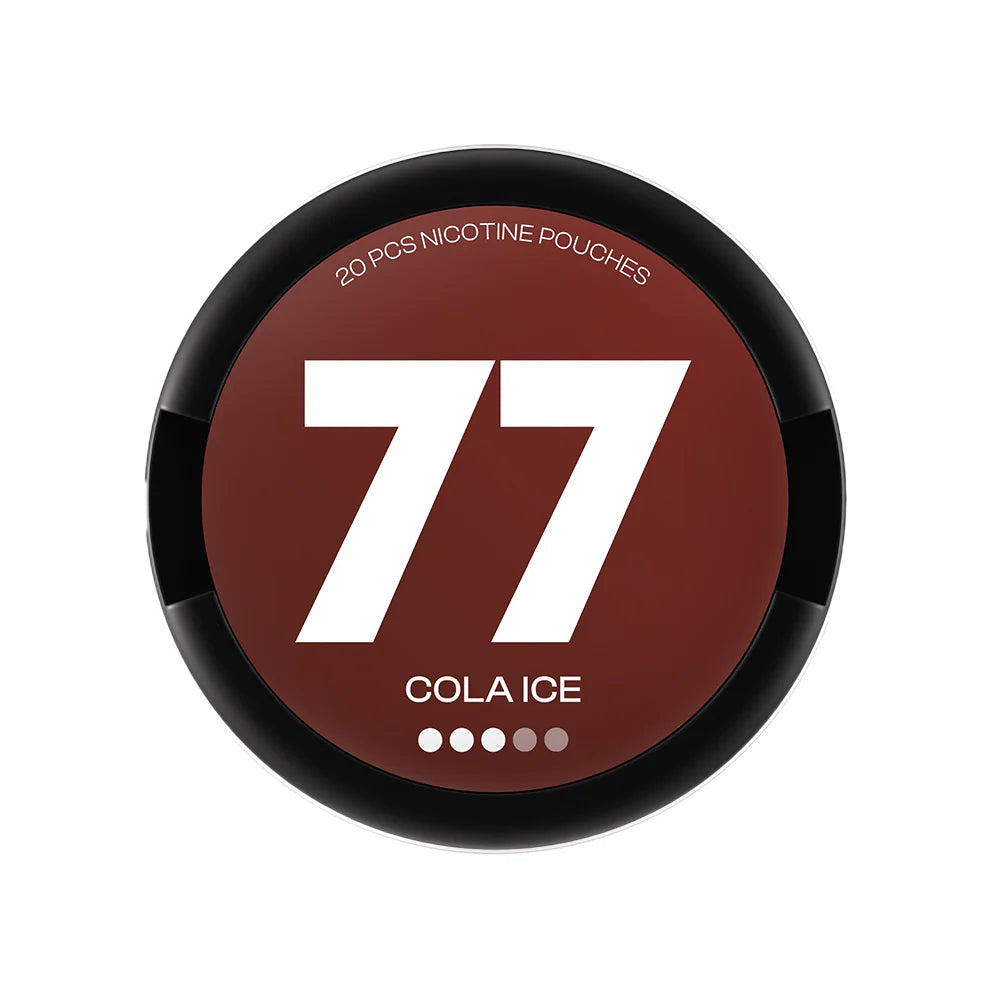 77 Nicotine pouches Cola Ice 10.4mg