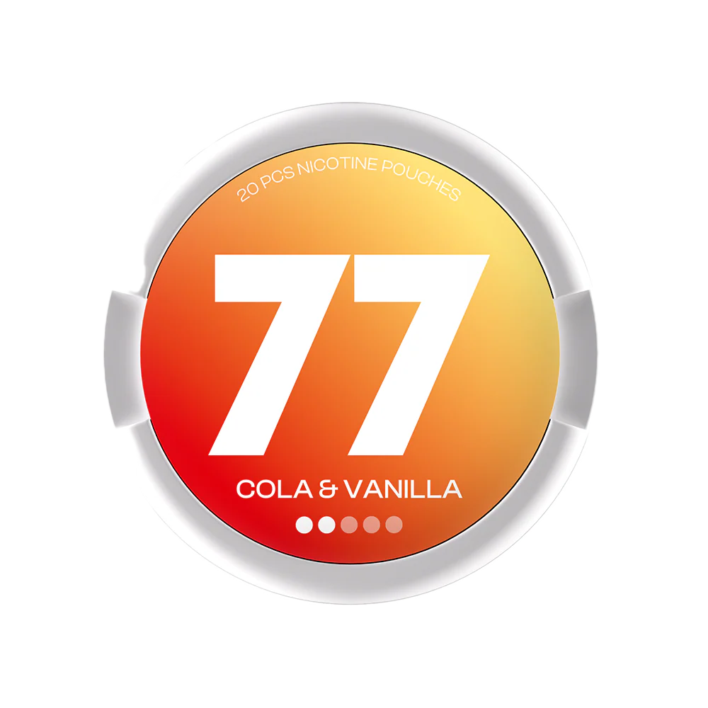 77 Nicotine pouches Cola & Vanilla 5.2mg