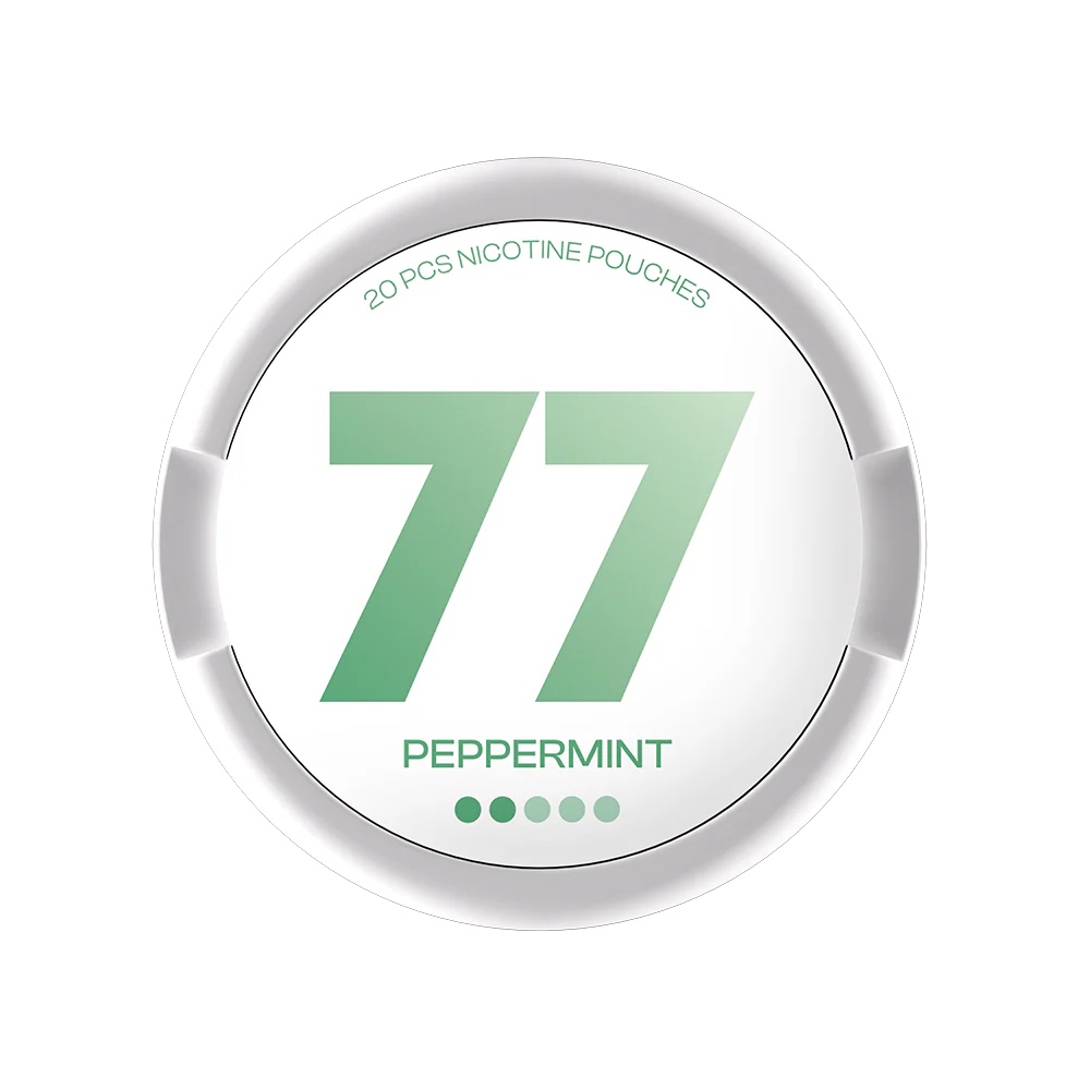 77 Nicotine pouches Peppermint 5.2mg