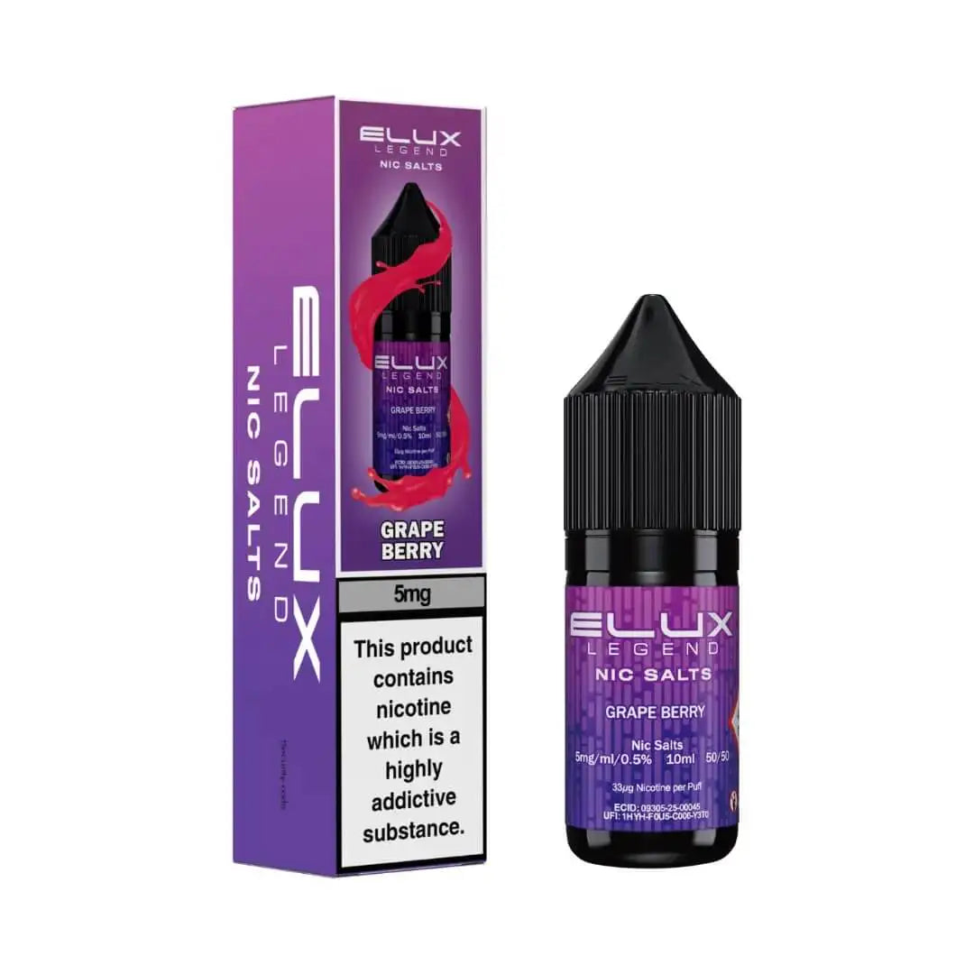 Elux Legend Nic Salts Grape Berry 5mg