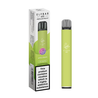 ELFbar 600 Rechargeable Kit Apple Peach