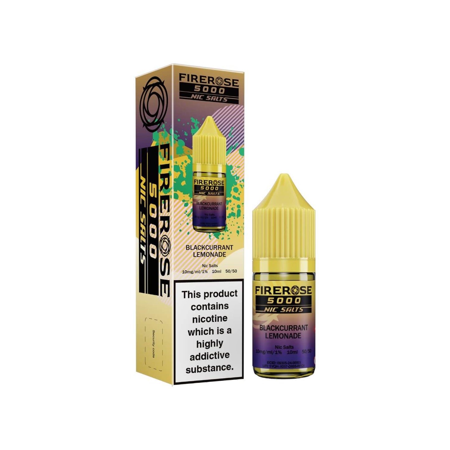 Firerose 5000 Nic Salts Blackcurrant Lemonade 10mg