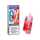 Lost Mary BM6000 Rechargeable Pod Kit 20mg Raspberry Peach