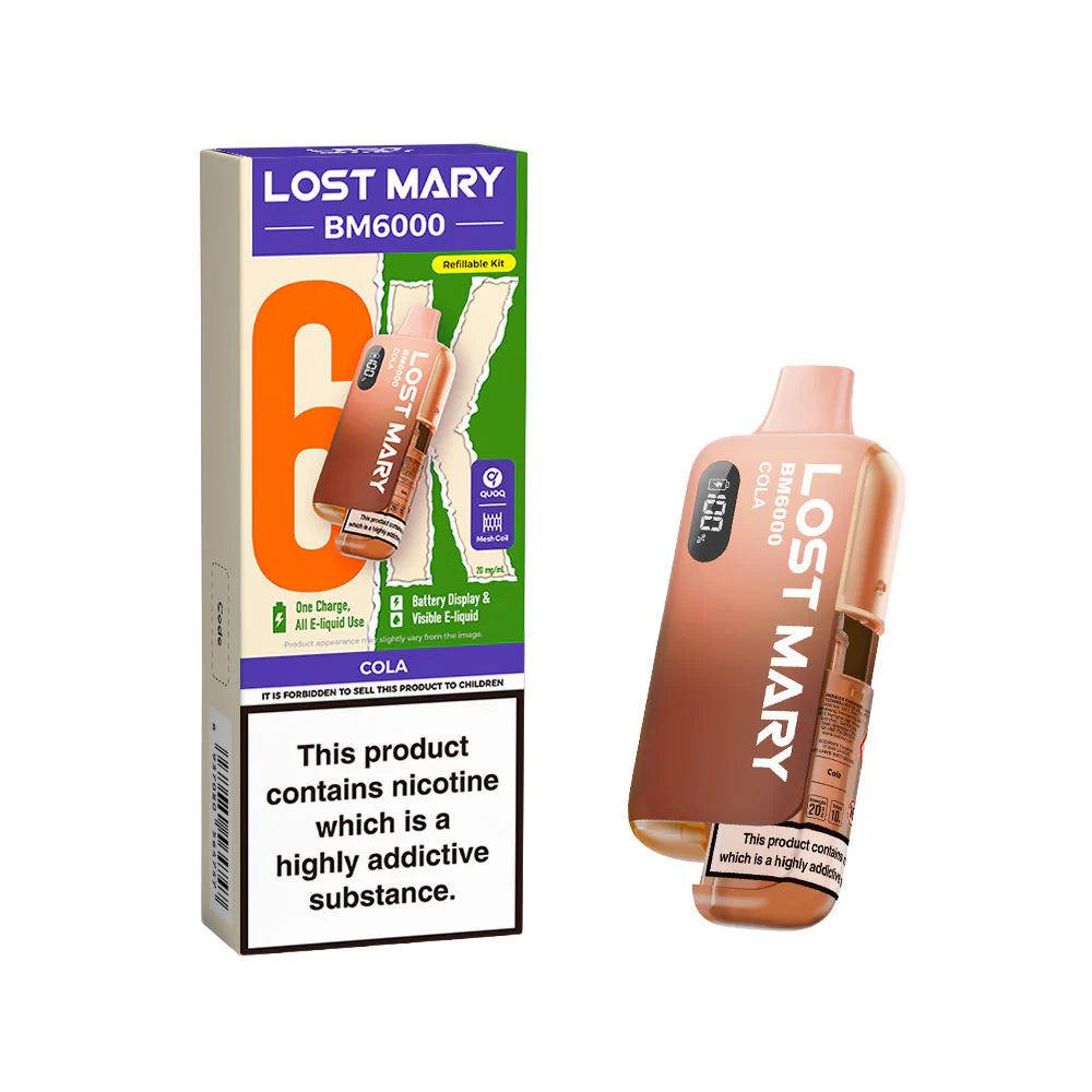 Lost Mary BM6000 Rechargeable Pod Kit 20mg Cola