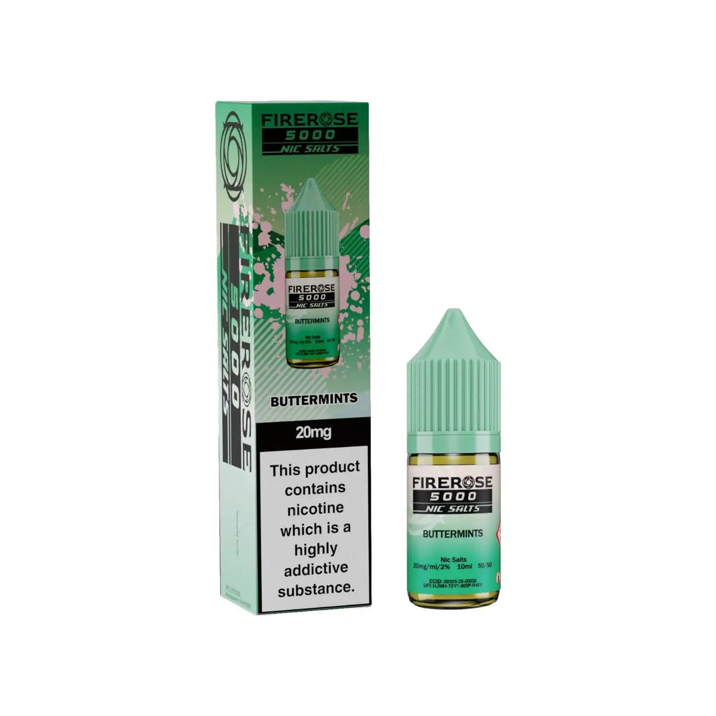 Firerose 5000 Nic Salts Buttermints 20mg