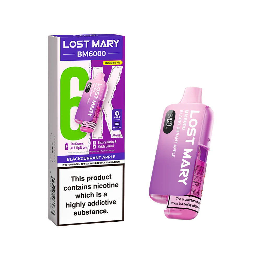 Lost Mary BM6000 Rechargeable Pod Kit Blackcurrant Apple