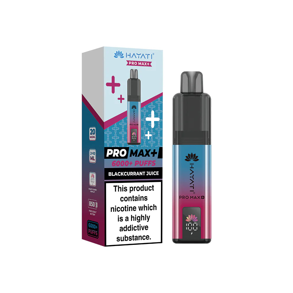 Hayati Pro Max+ Kit 20mg Blackcurrant Juice