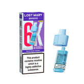 Lost Mary BM6000 Replacement Pods 20mg Blue Razz Cherry