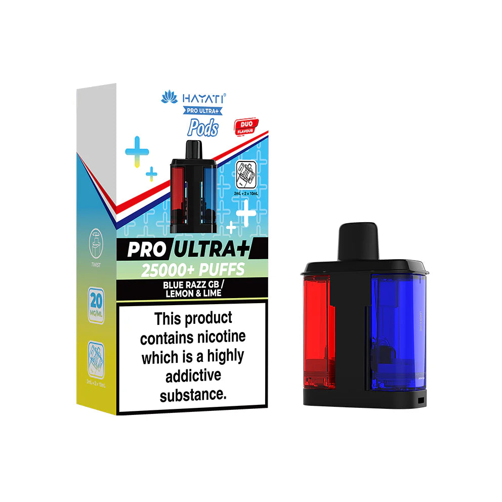 Hayati Pro Ultra+ Refill Pod Blue Razz Gb / Lemon & Lime