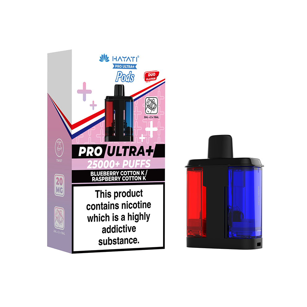 Hayati Pro Ultra+ Refill Pod Blueberry Cotton K / Raspberry Cotton K