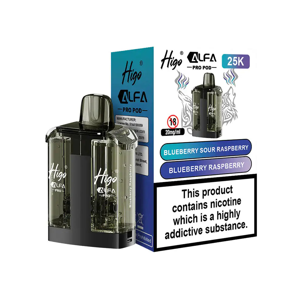 Higo Alfa Pro Pod Blueberry Sour Raspberry/Blueberry Raspberry