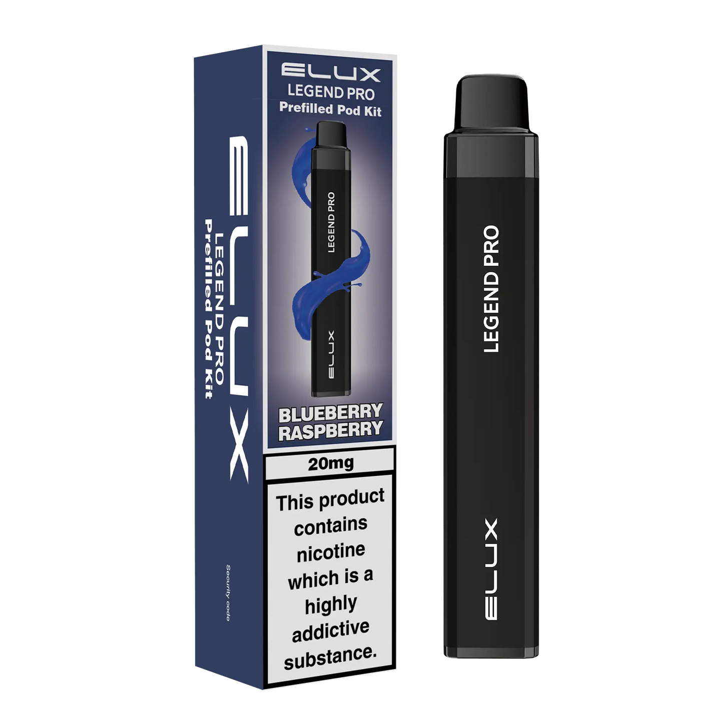 ELUX Legend Pro 600 Starter Kit Blueberry Raspberry