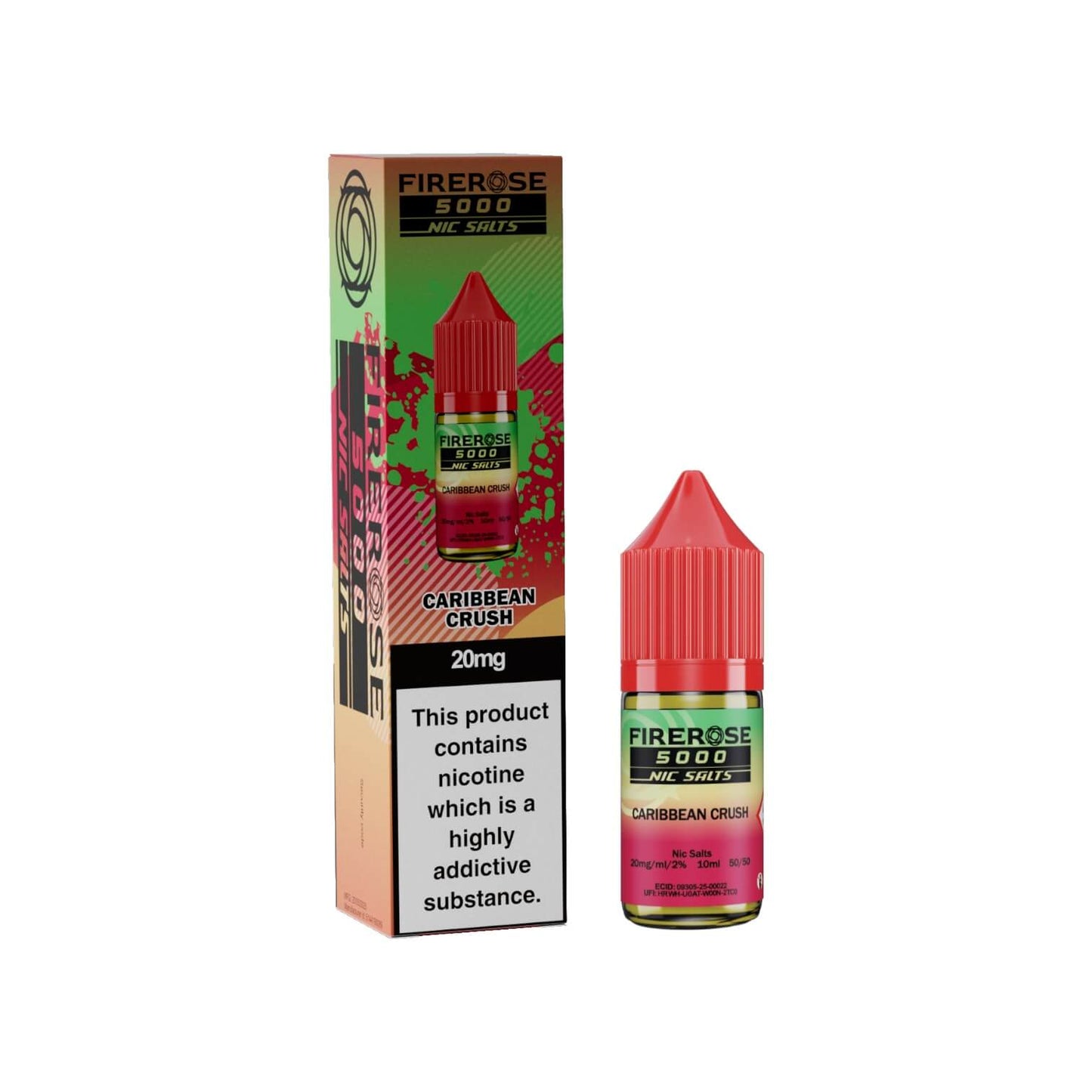 Firerose 5000 Nic Salts Caribbean Crush 10mg