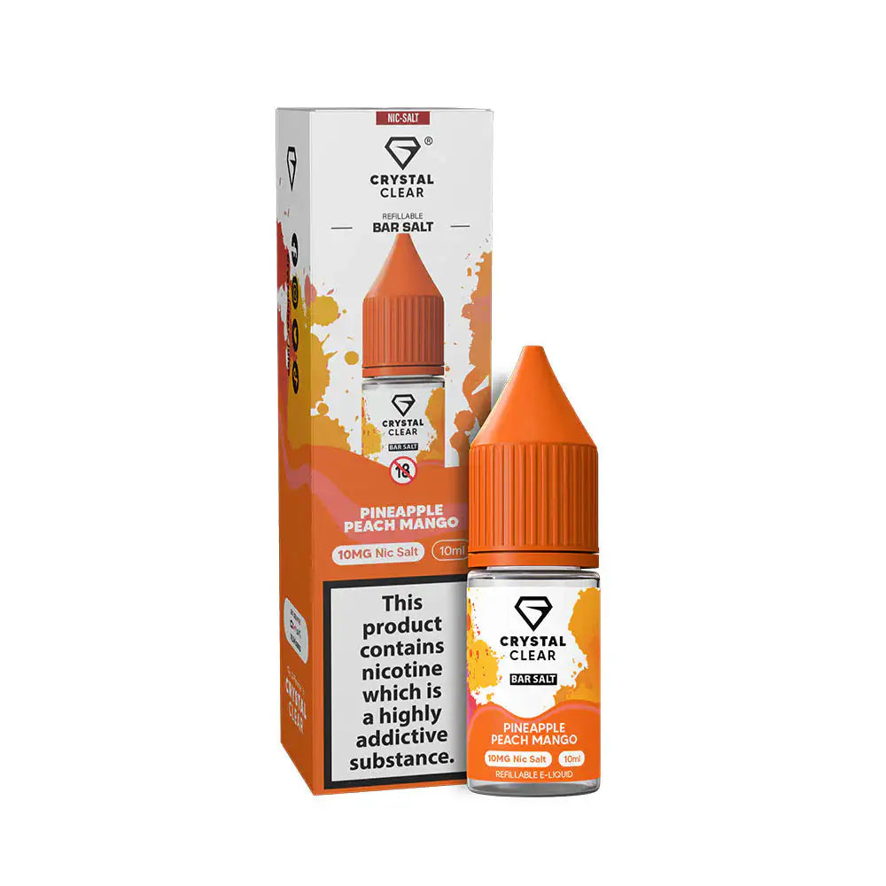 Crystal Clear 10ml Pineapple Peach Mango 10mg