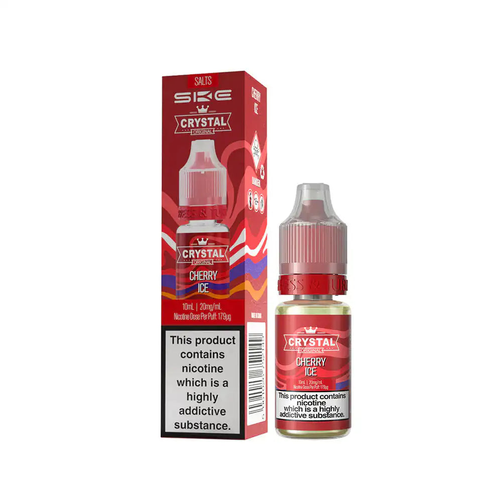 SKE Crystal Nic Salts 10ml Cherry Ice 20mg