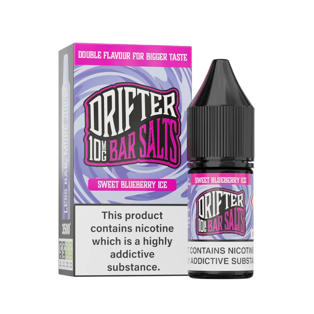 Drifter Bar Nic Salts Sweet Blueberry Ice 10mg - Outer