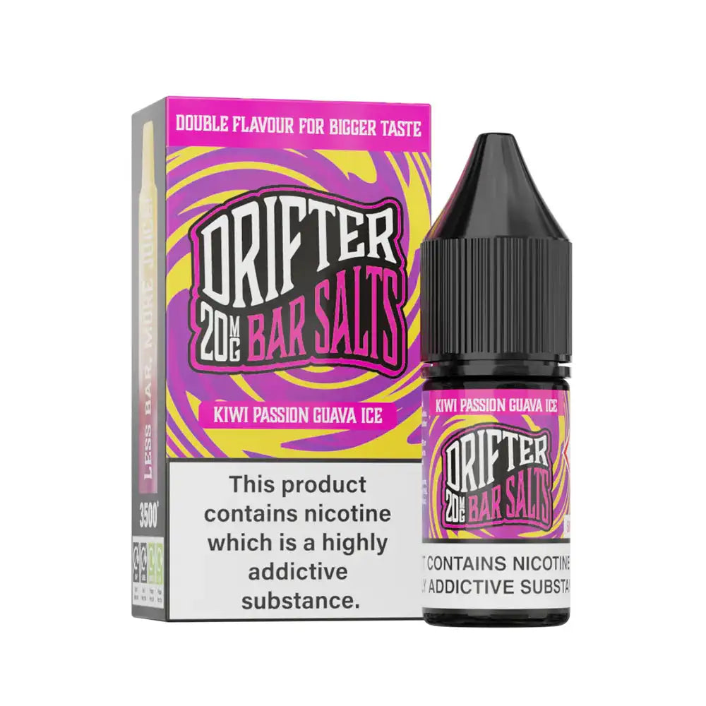 Drifter Bar Nic Salts Kiwi Passion Guava Ice 20mg