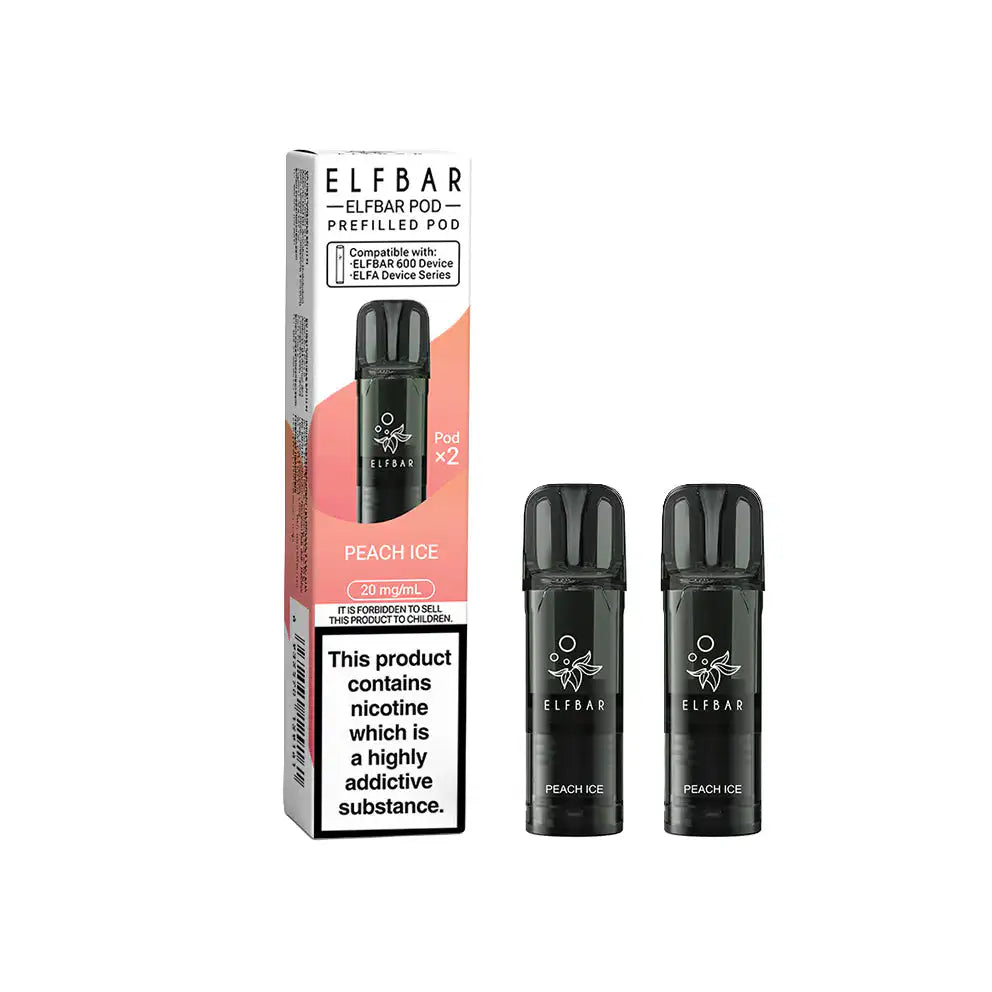 ELFBAR 600 Replacement Pod Peach Ice