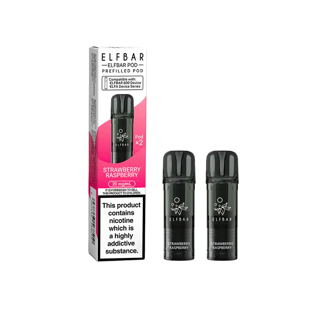 ELFBAR 600 Replacement Pod Strawberry Raspberry