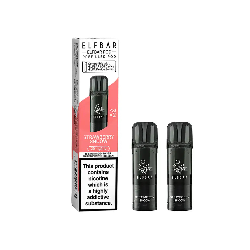 ELFBAR 600 Replacement Pod Strawberry Snoow