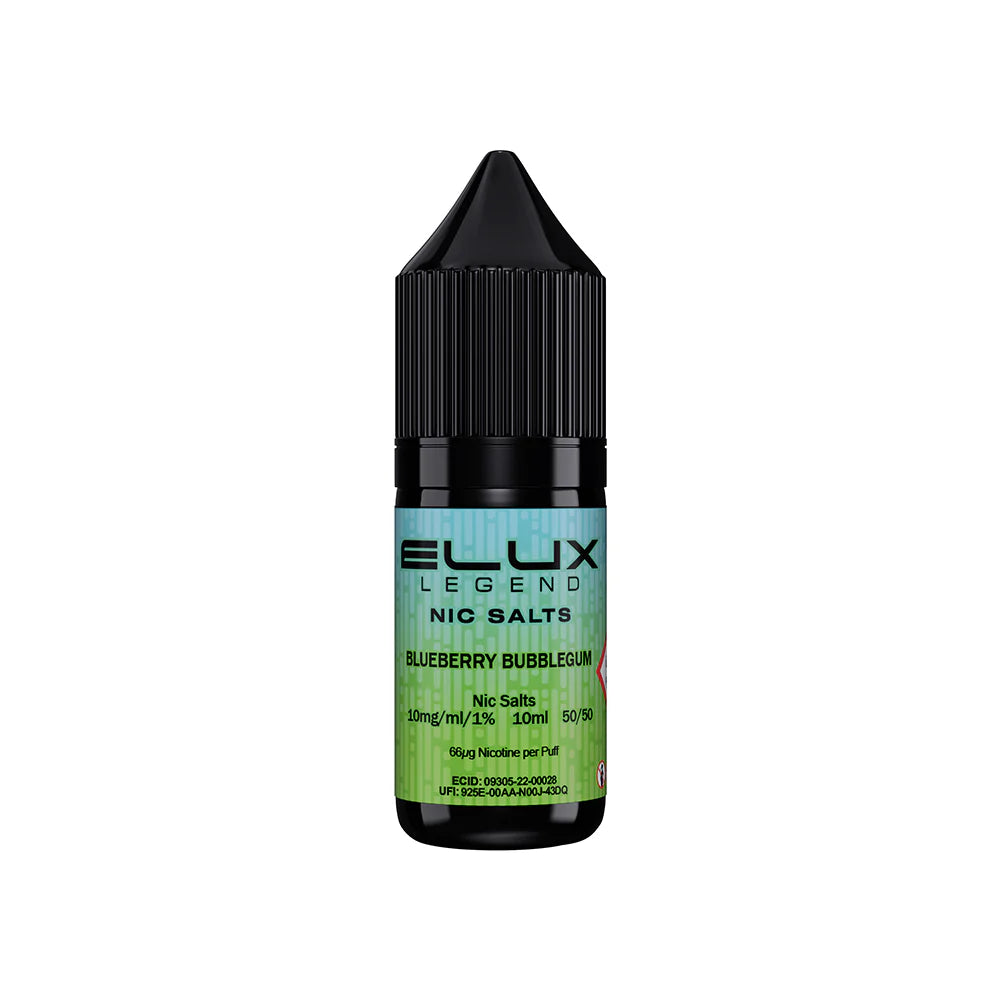 Elux Legends Nic Salts Blueberry Bubblegum 10mg