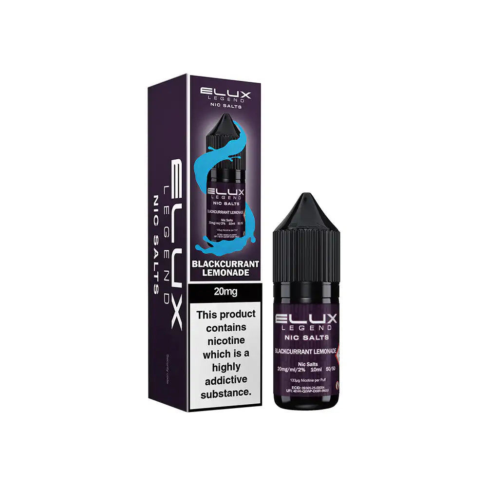 Elux Legend Nic Salts Blackcurrant Lemonade 20mg
