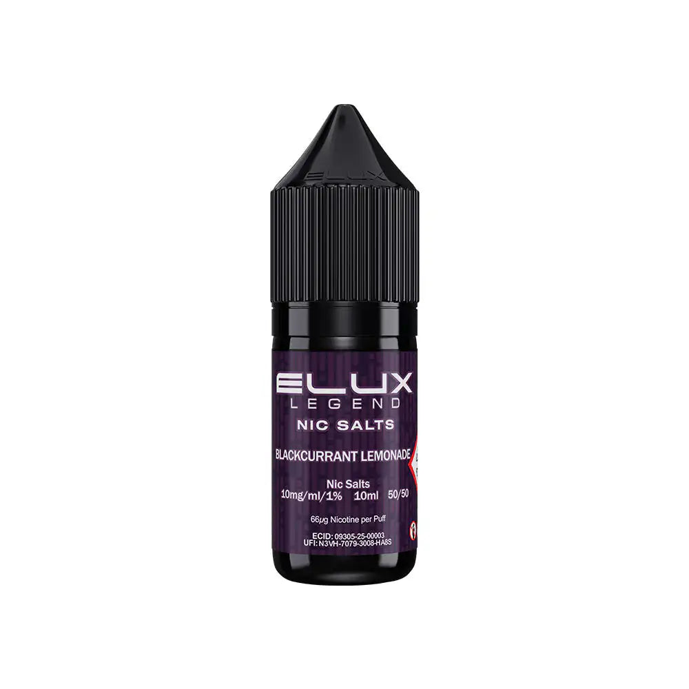 Elux Legend Nic Salts Blackcurrant Lemonade 10mg