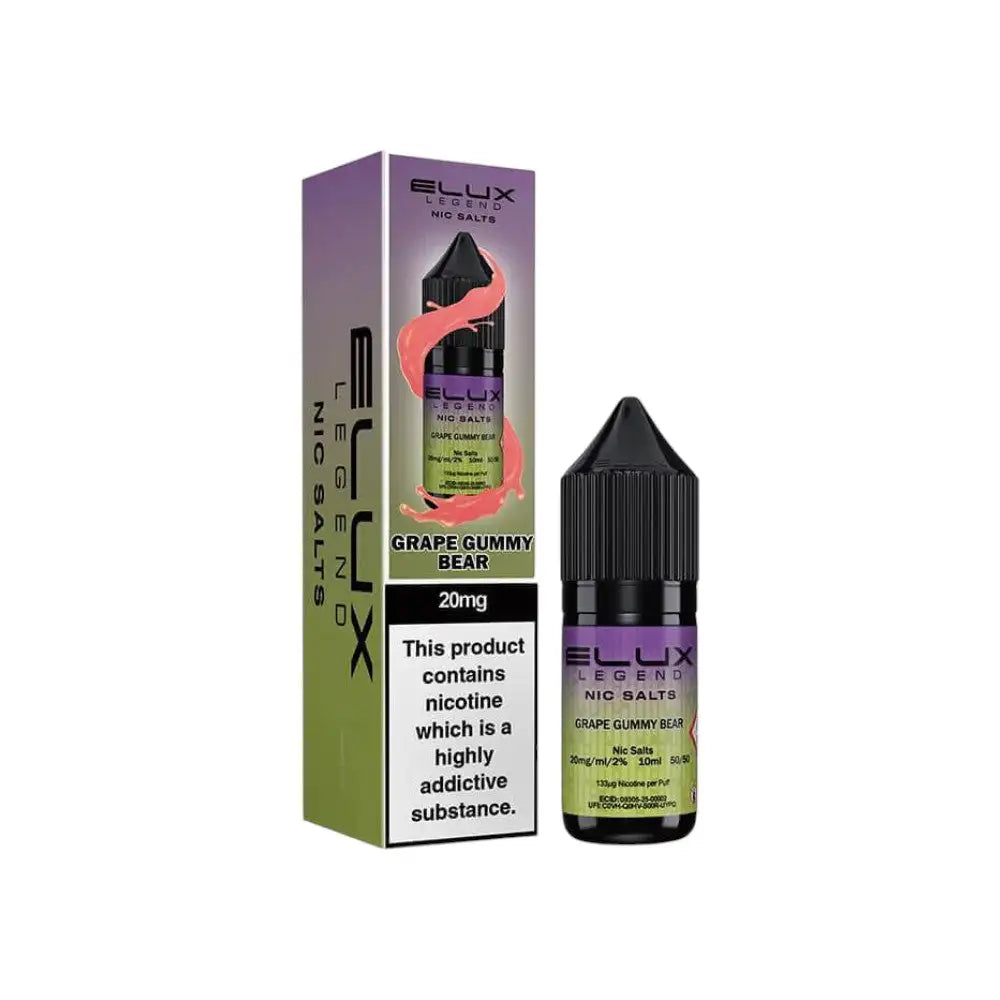 Elux Legend Nic Salts Grape Gummy Bear 20mg