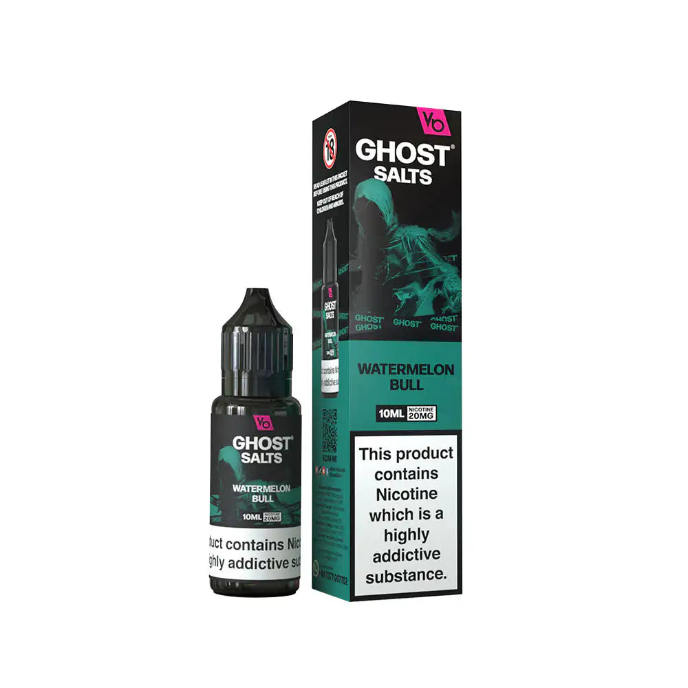 Vapes Bars Ghost Salt 10mg Watermelon Bull