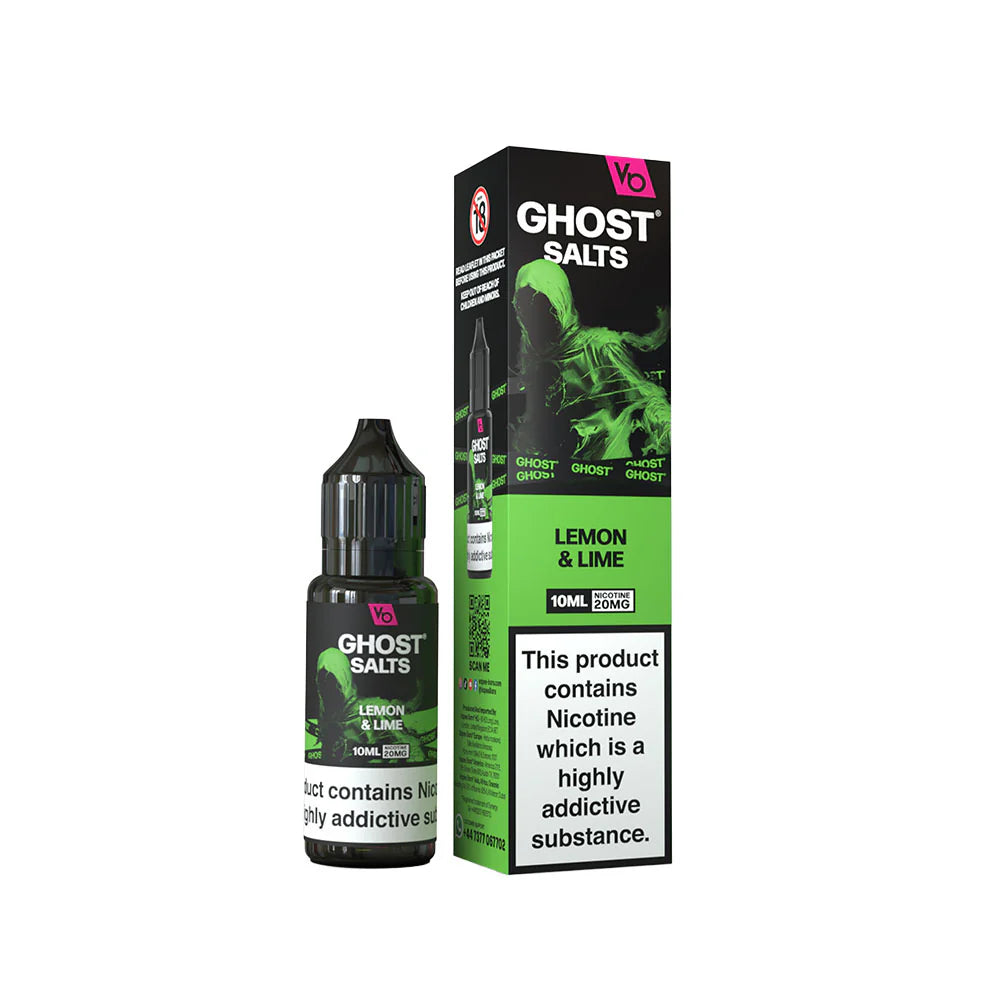 Vapes Bars Ghost Salt 10mg Lemon & Lime