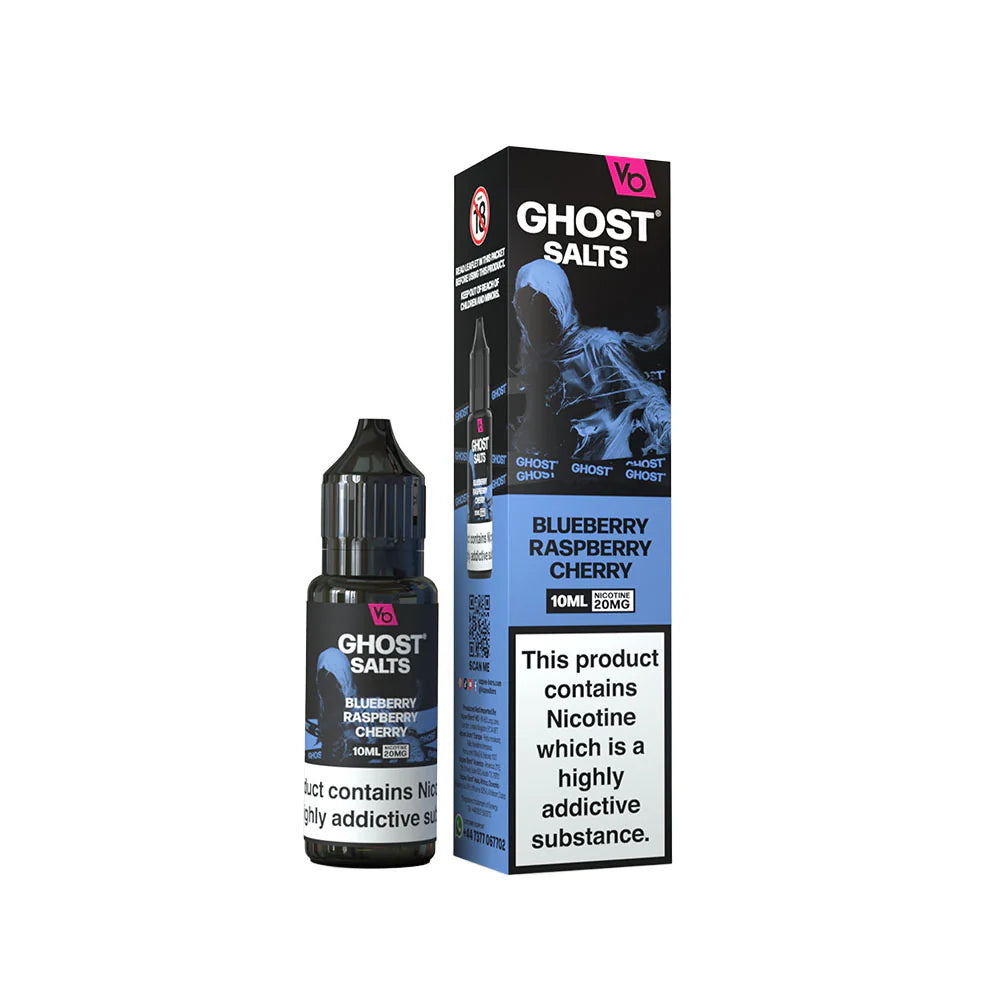 Vapes Bars Ghost Salt 10mg Blueberry Raspberry Cherry