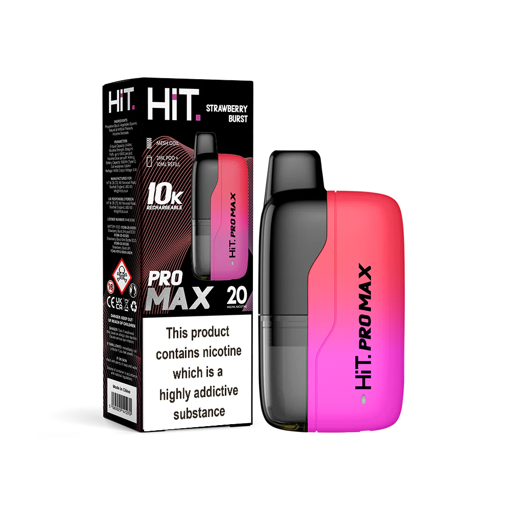 Hit Pro Max 2+10 Starter Kit Strawberry Burst 20mg