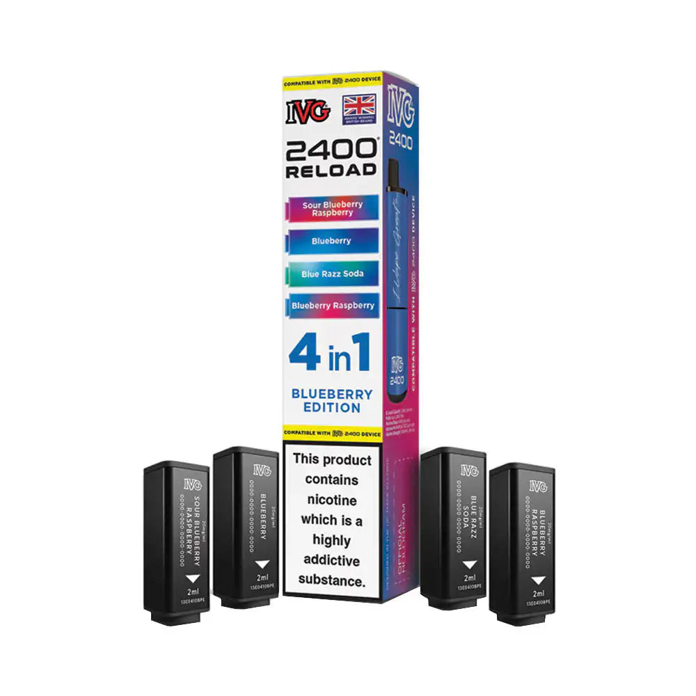 IVG 2400 Reload 4 Pod Pack Blueberry Edition