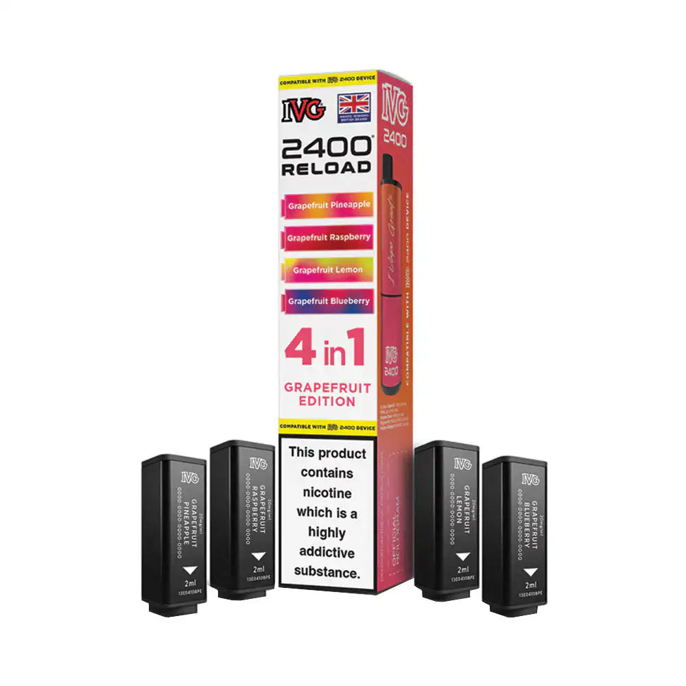 IVG 2400 Reload 4 Pod Pack Grapefruit Edition