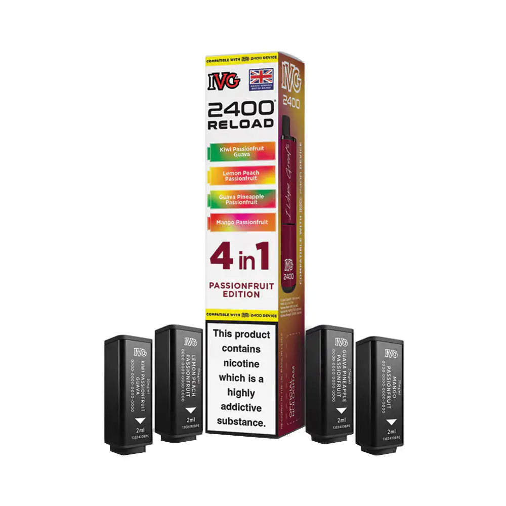IVG 2400 Reload 4 Pod Pack Passionfruit Edition