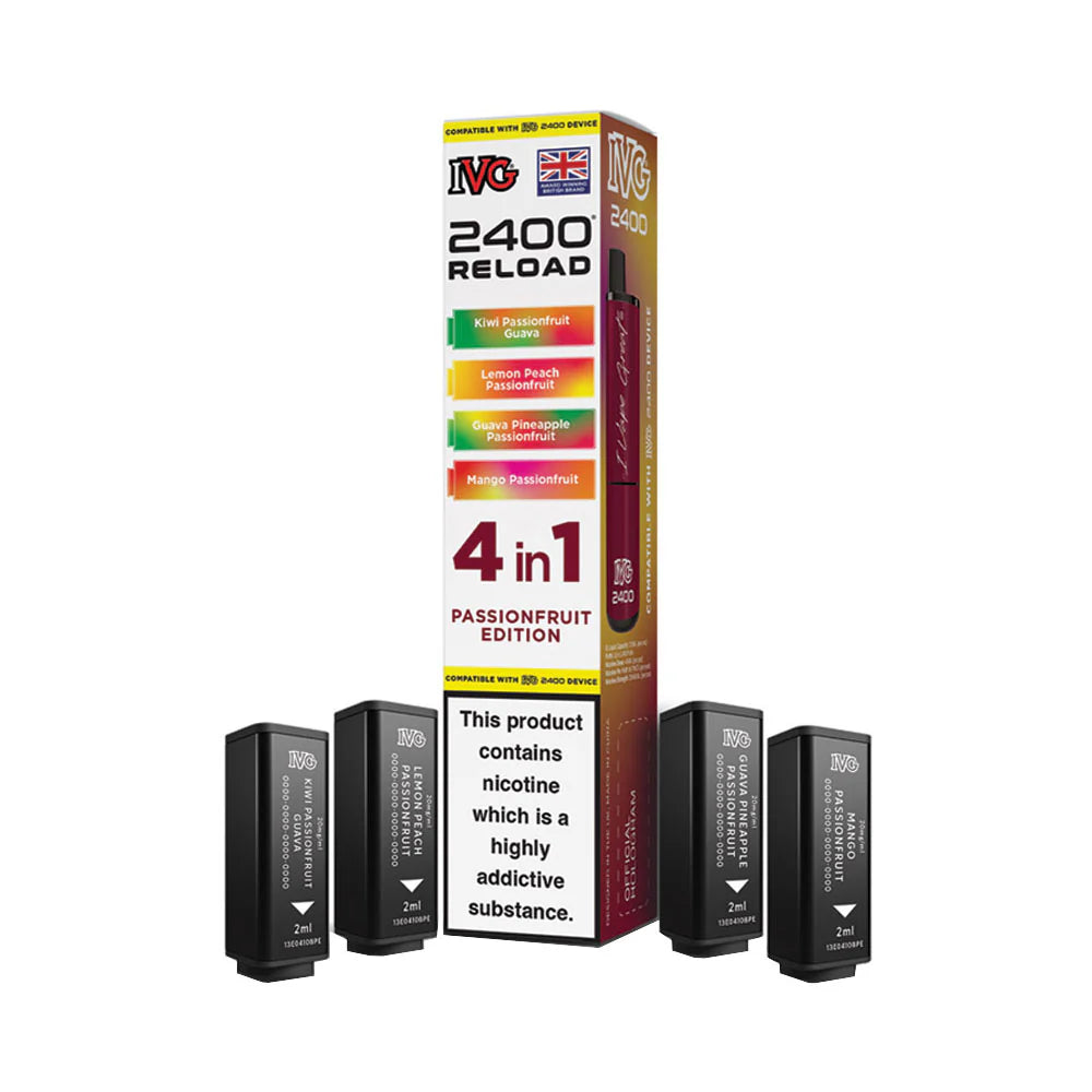 IVG 2400 Reload 4 Pod Pack Passionfruit Edition