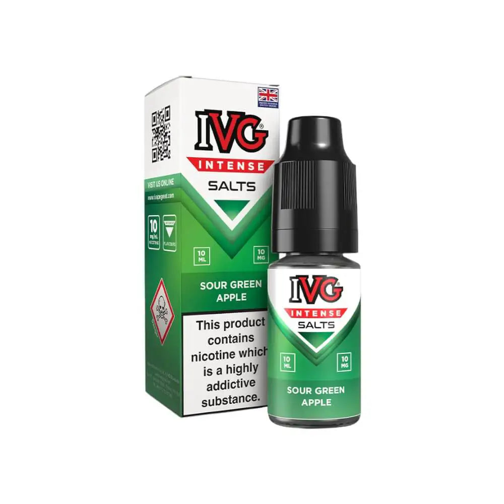 IVG Intense Nic Salts Sour Green Apple 10mg