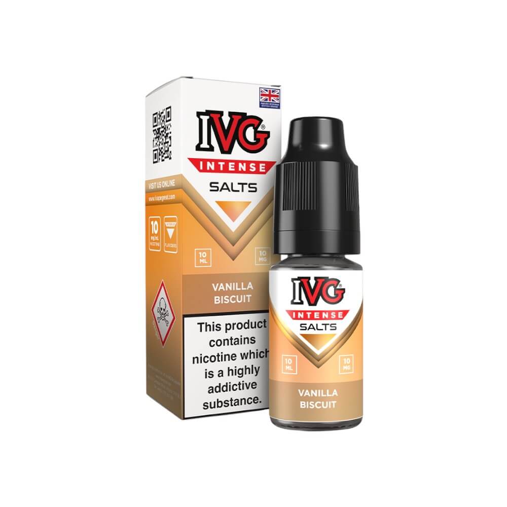 IVG Intense Nic Salts Vanilla Biscuit 10mg