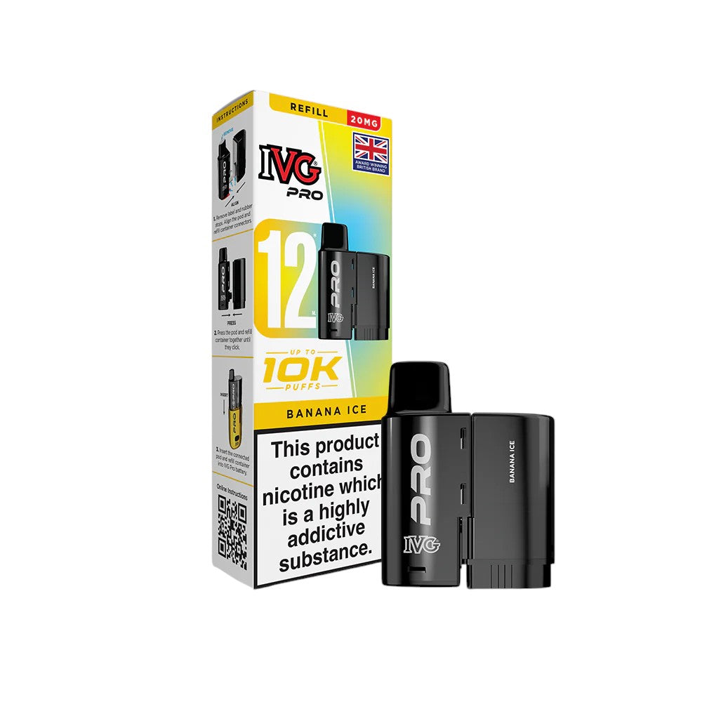 IVG PRO 12 Pods Banana Ice - New SKU