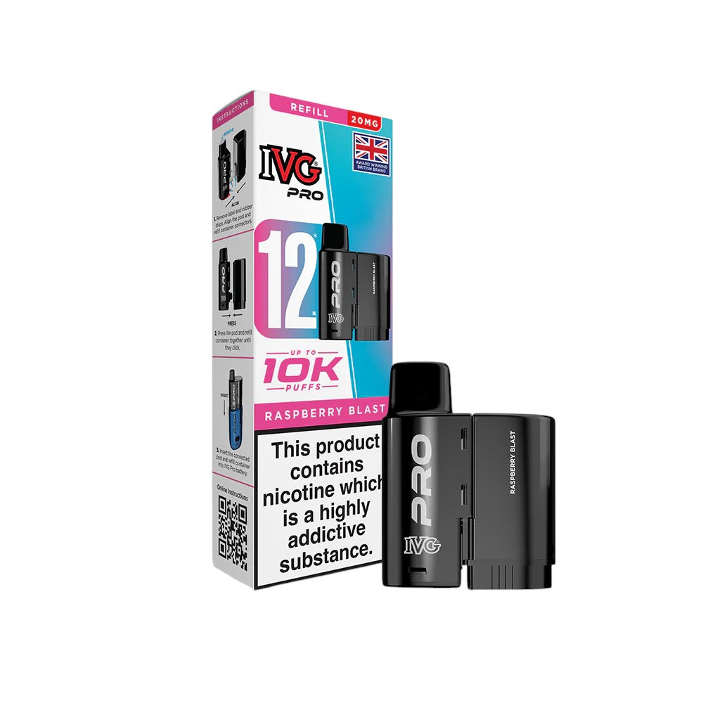 IVG PRO 12 Pods Raspberry Blast - New SKU