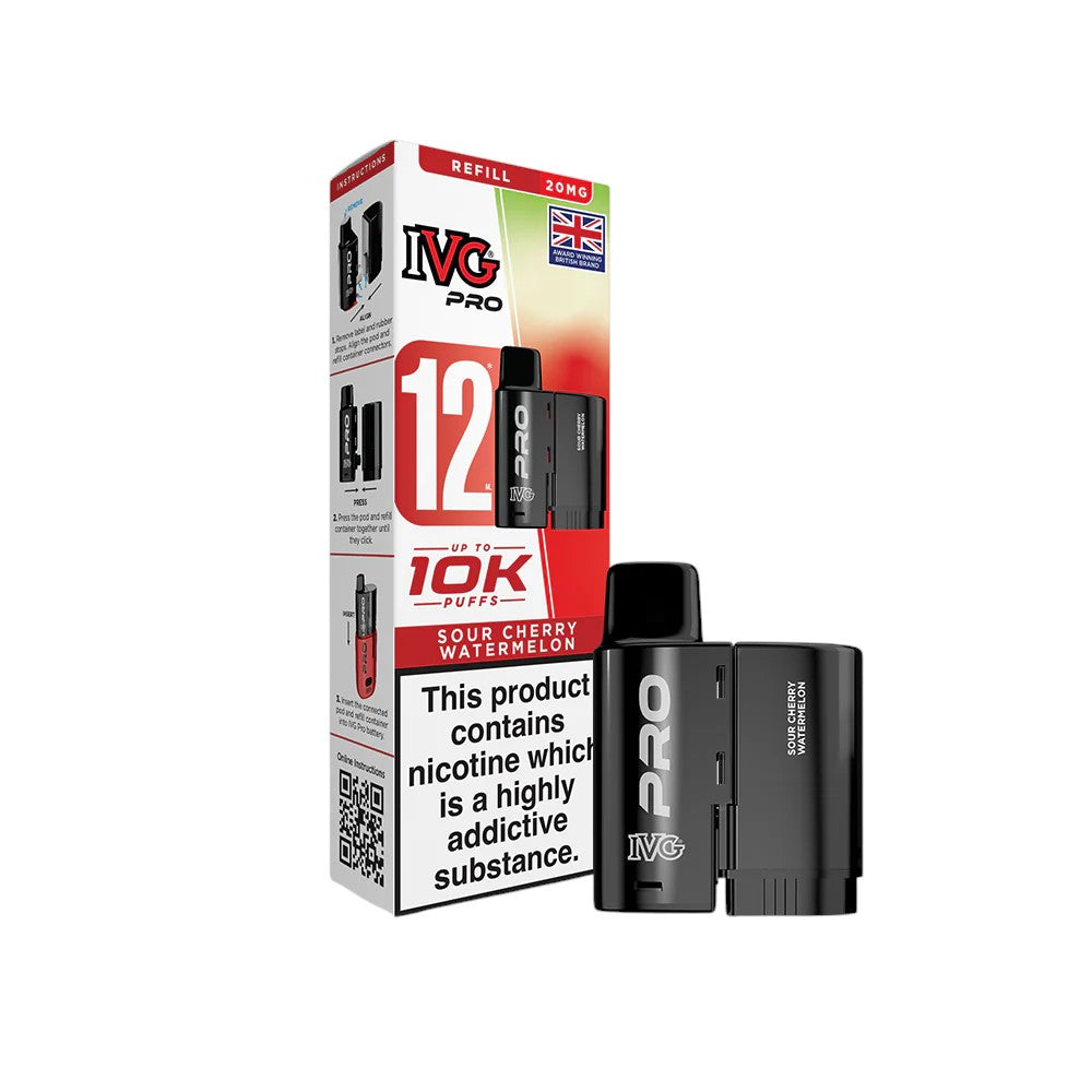 IVG PRO 12 Pods Sour Cherry Watermelon - New SKU