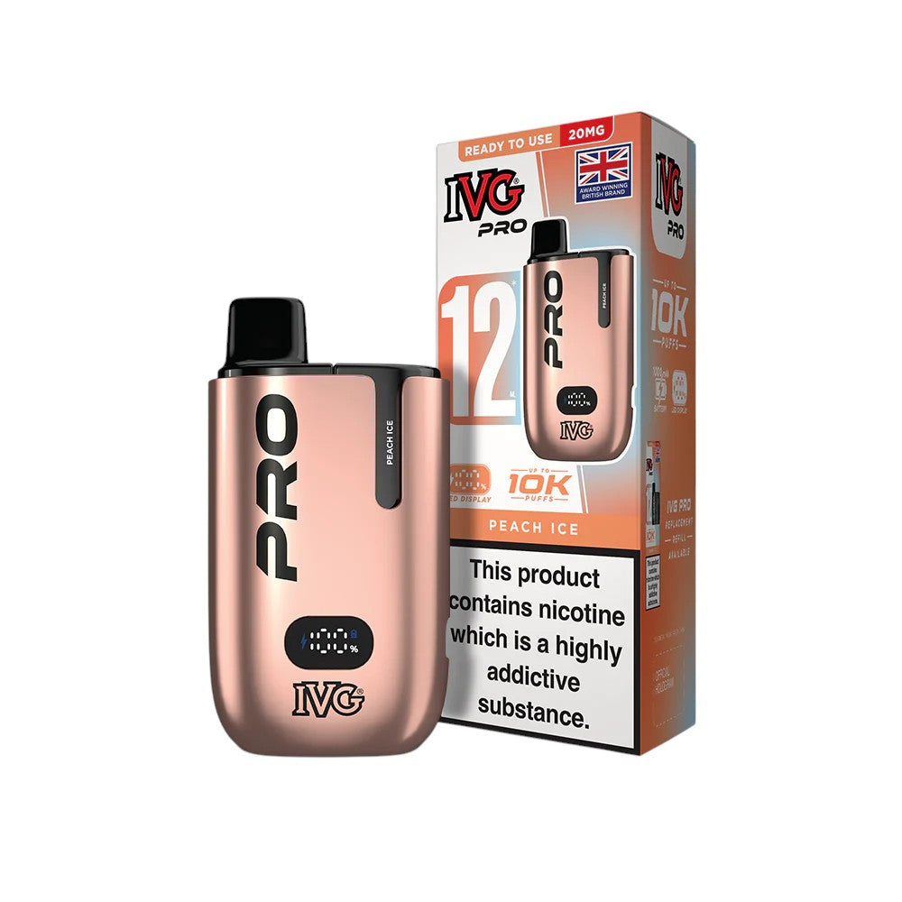 IVG PRO 12 Starter Kit Peach Ice - New SKU