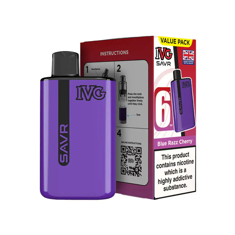 IVG Savr 3000 Starter Kit Blue Razz Cherry